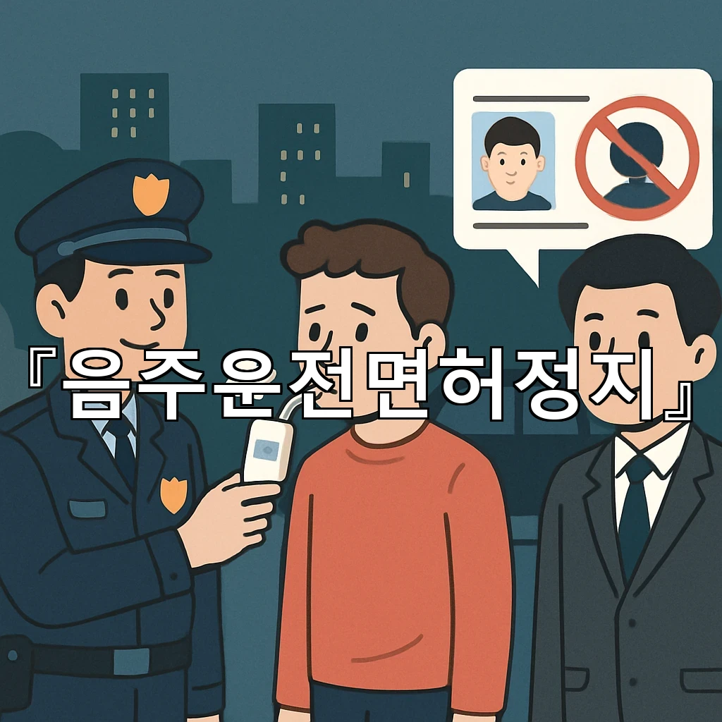 음주운전면허정지 문자 알림을 받았을 때 살펴볼 항목의 차례