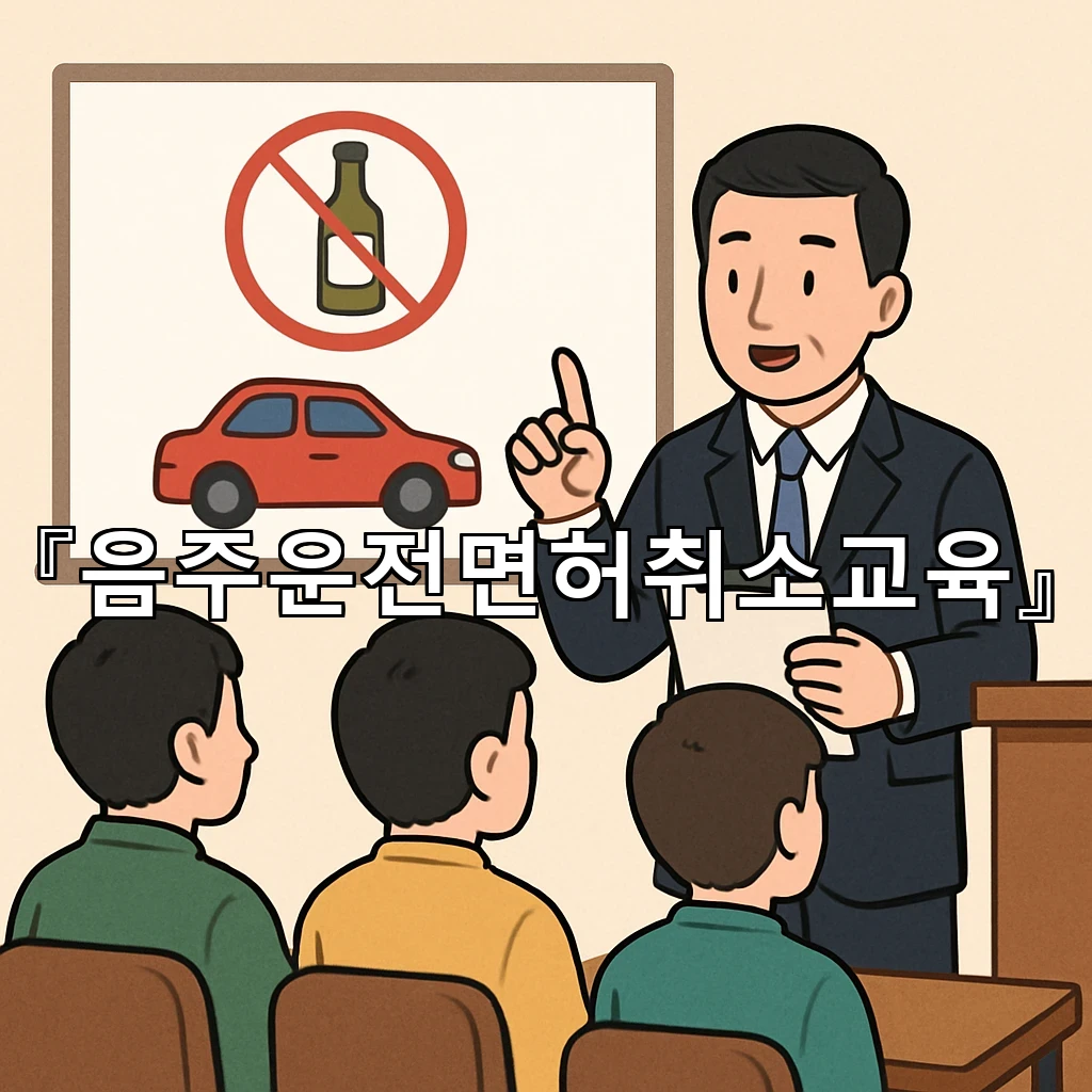 음주운전면허취소교육 낯선 공간에서 스스로를 세우는 짧은 메모