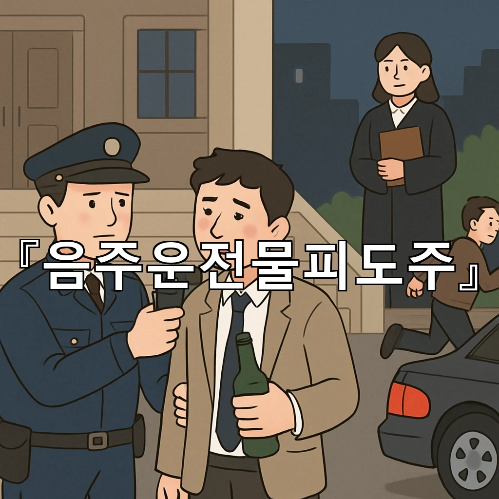 음주운전물피도주 골목 끝에서 보이는 시야의 빈칸과 확인의 기준