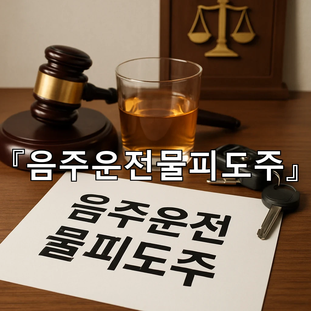 음주운전물피도주 당시의 대화 기록을 차분히 맞춰보는 정리법