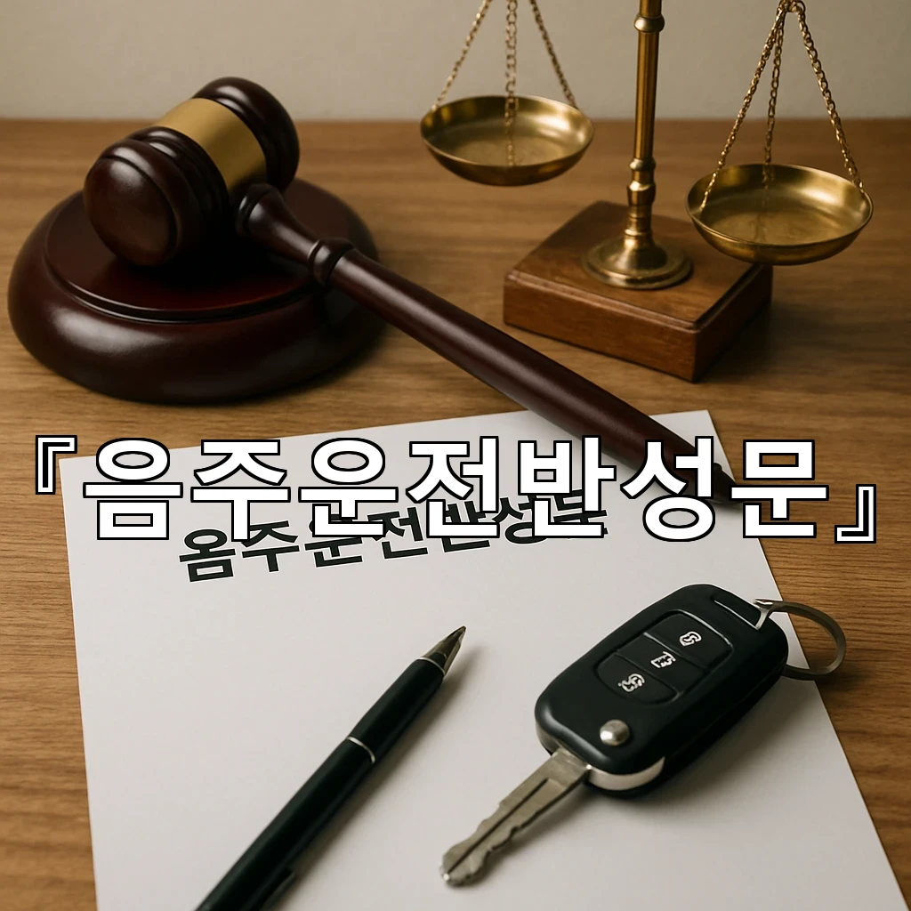 음주운전반성문 새벽에 남긴 기록이 하루를 바꾸는 이유와 태도