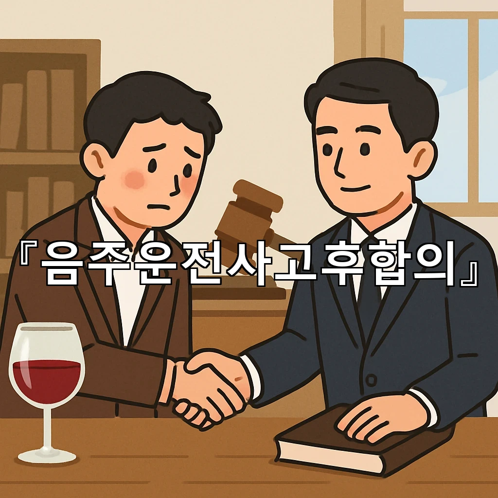 음주운전사고후합의 급하게 쓰지 않고 표현을 다듬는 문안 구성법