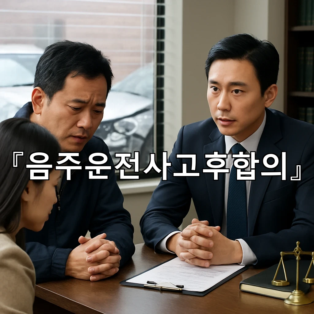 음주운전사고후합의 서둘지 않고 문서 흐름을 살피는 단계별 점검
