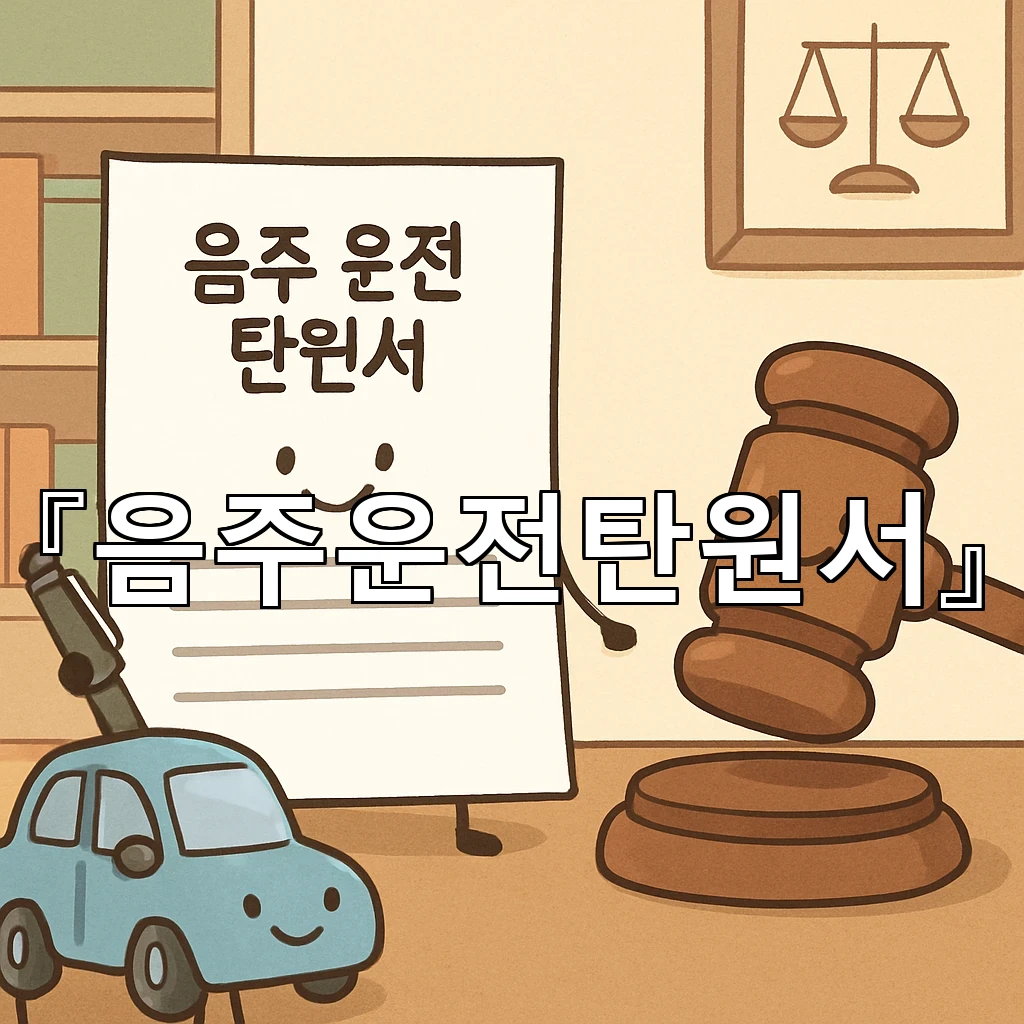 음주운전탄원서 처음부터 끝까지 읽히는 문장 호흡을 잡는 방법