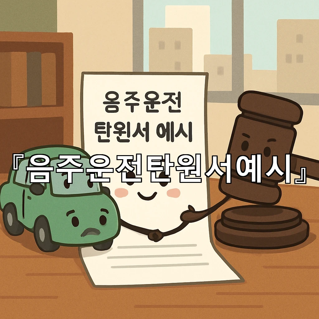 legal image 음주운전탄원서예시 8031