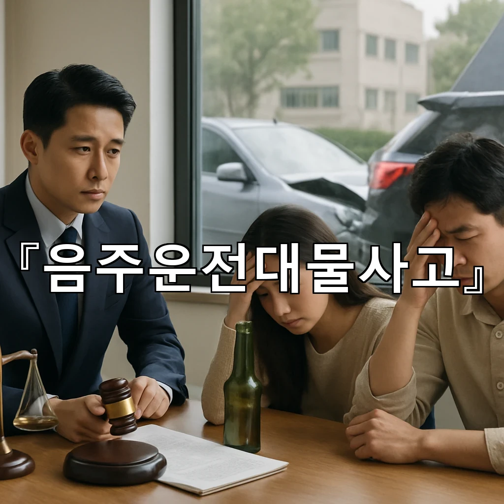 음주운전대물사고 현장 이후 보험 담당자와 대화할 때 핵심