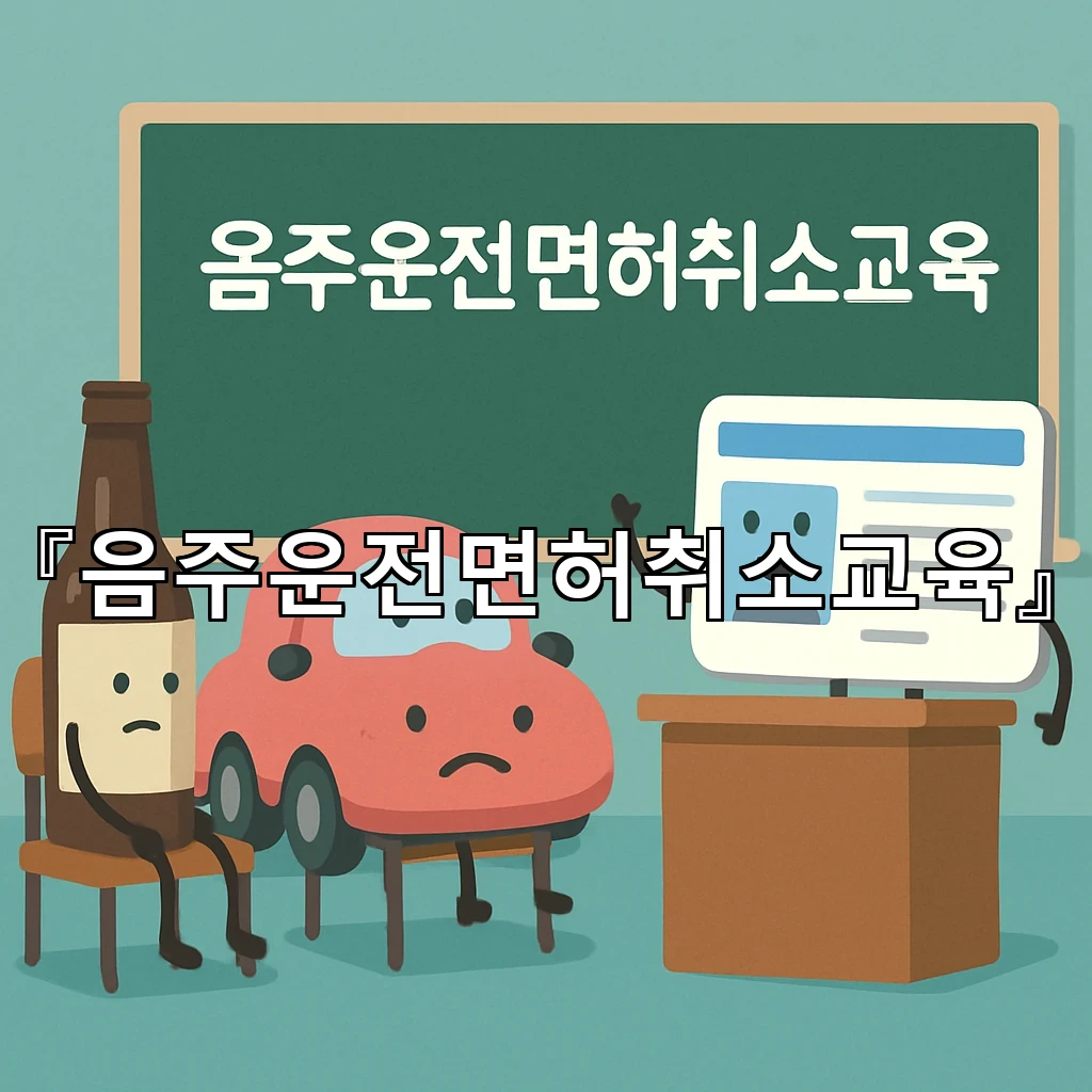 음주운전면허취소교육 처음 마주한 사람도 놓치지 않는 현장 읽기