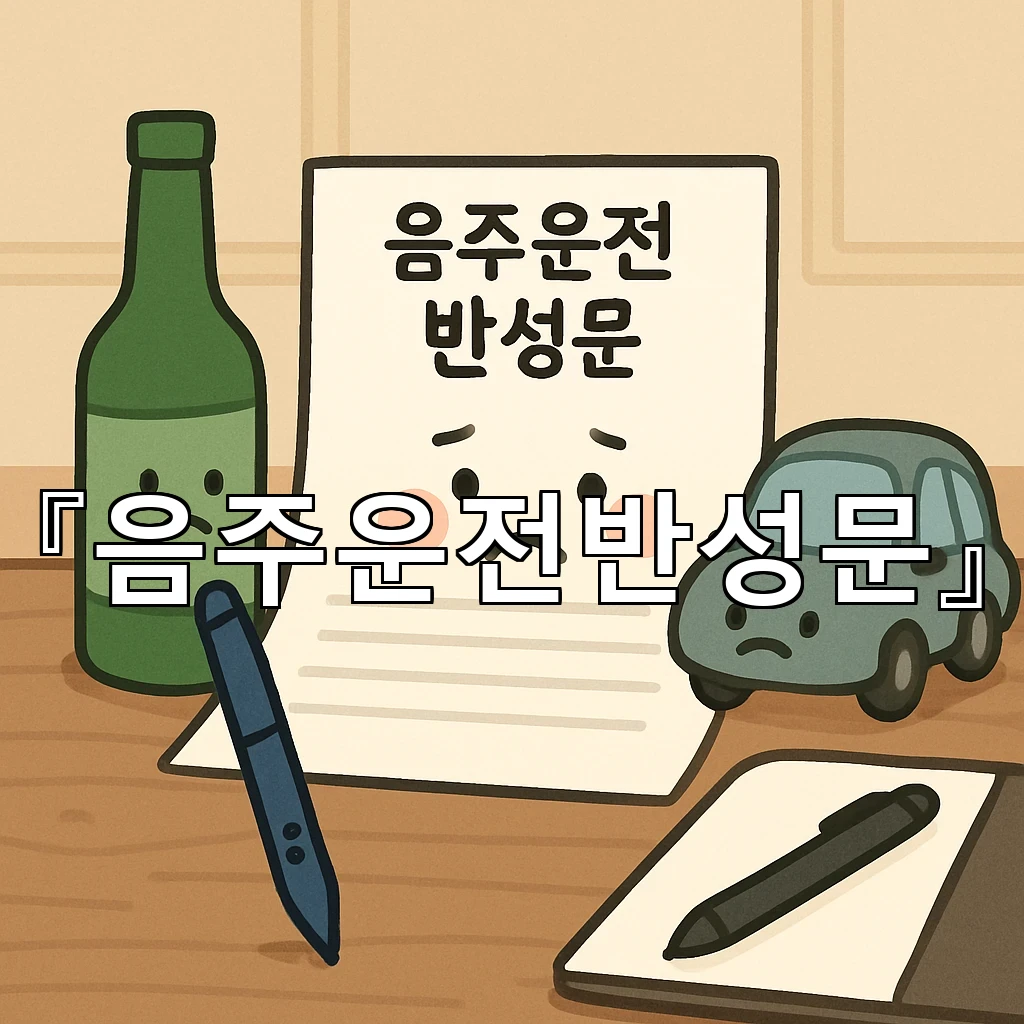음주운전반성문 밤의 선택을 돌아보며 문장마다 태도를 세우는 길