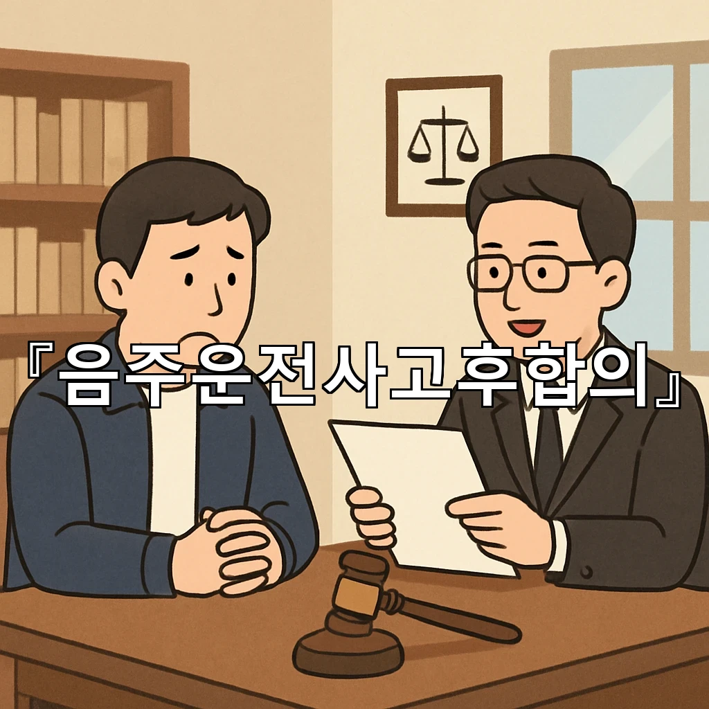 음주운전사고후합의 문자보다 먼저 확인할 대응 기준의 순서도