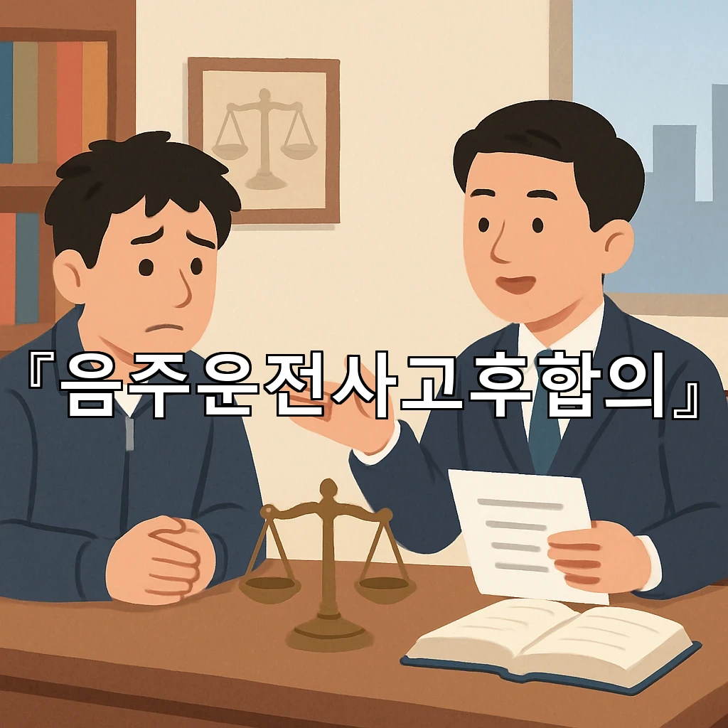 음주운전사고후합의 마음을 비우고 확인하는 서류 흐름의 새 관점