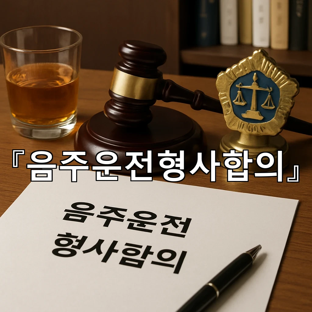 음주운전형사합의 조문을 따라가며 쟁점을 가려내는 실전 점검표