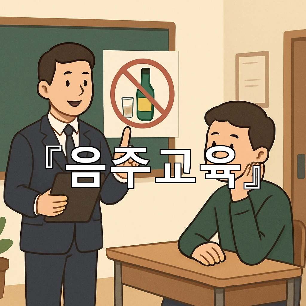 음주교육 모임 시작 전 표정과 말투를 가다듬는 작은 준비