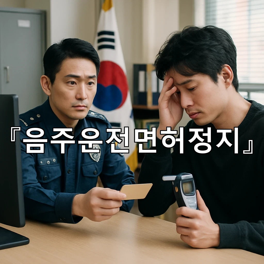음주운전면허정지 도착한 통지서와 달력 사이에서 먼저 할 일들