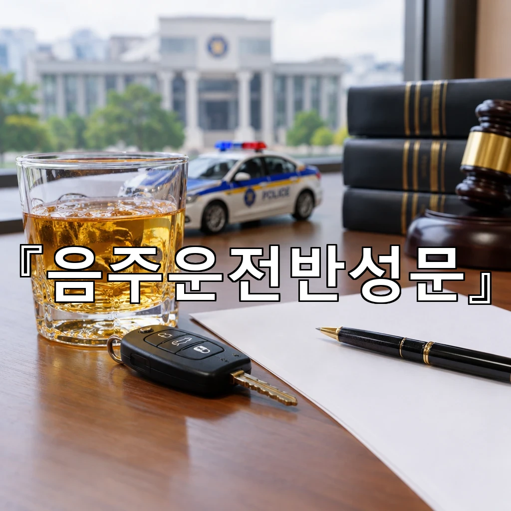 음주운전반성문 한 번의 판단을 되짚어 적는 차분한 서술의 방식