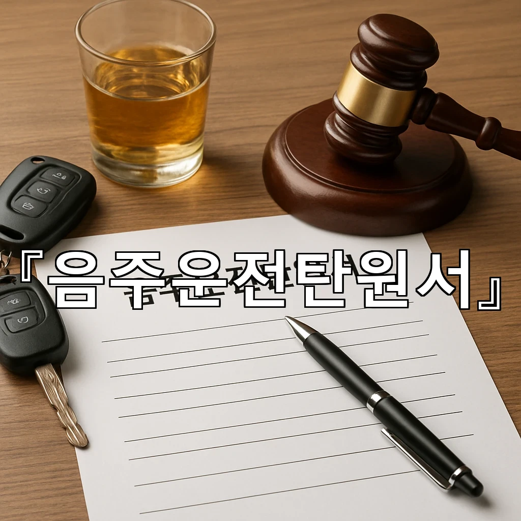 음주운전탄원서 아침마다 적는 다짐을 담아내는 문장 설계