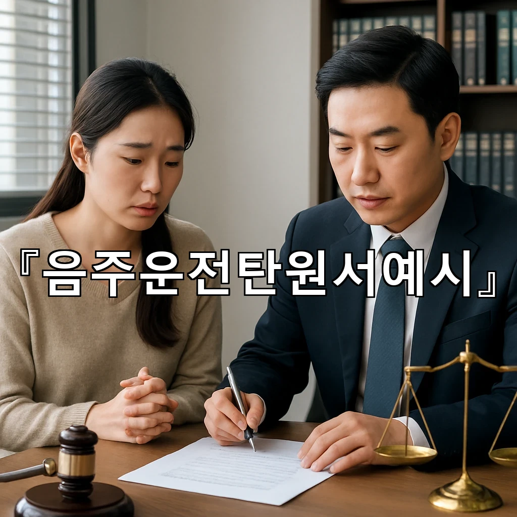 음주운전탄원서예시 상황을 차분히 풀어내며 핵심을 강조하는 방식
